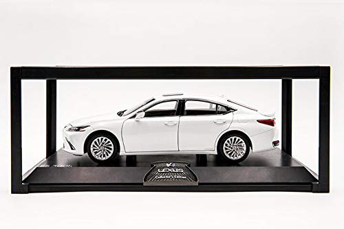 限定版1/18 レクサスES300H 模型ミニカー完成品　展示台付き　白 1/18 Scale LEXUS ES 300H White Diecast Car Model Collection Toy